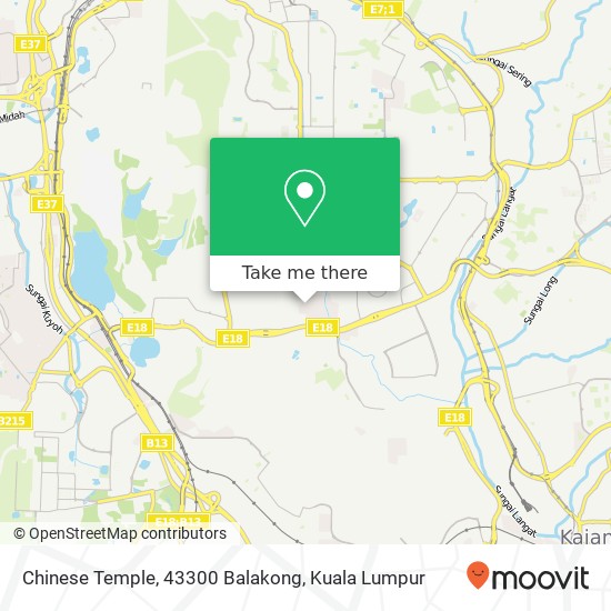 Chinese Temple, 43300 Balakong map