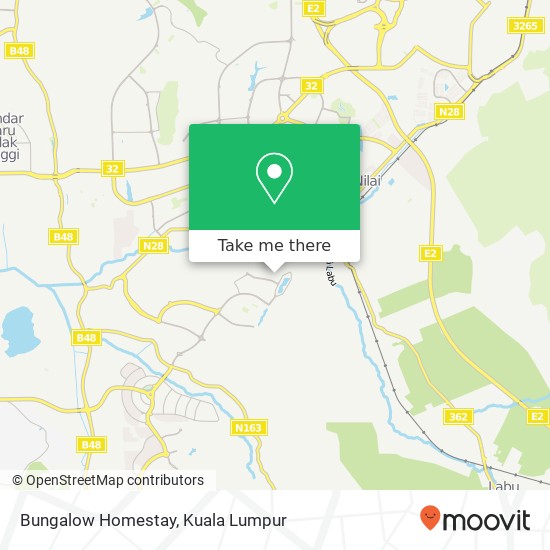 Bungalow Homestay map