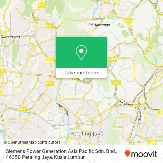 Siemens Power Generation Asia Pacific Sdn. Bhd., 46350 Petaling Jaya map