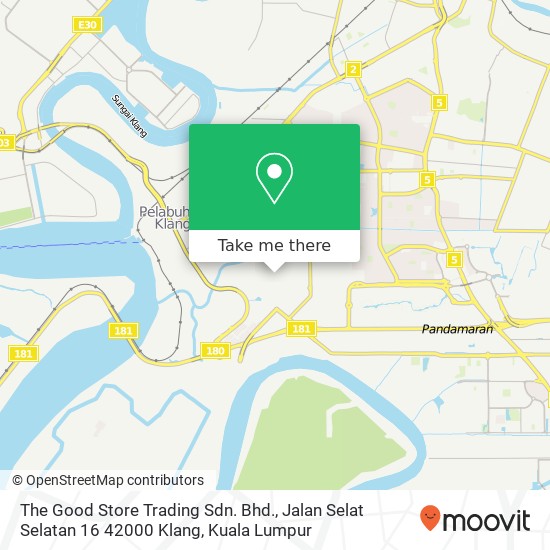 The Good Store Trading Sdn. Bhd., Jalan Selat Selatan 16 42000 Klang map