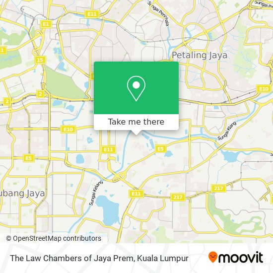 The Law Chambers of Jaya Prem map