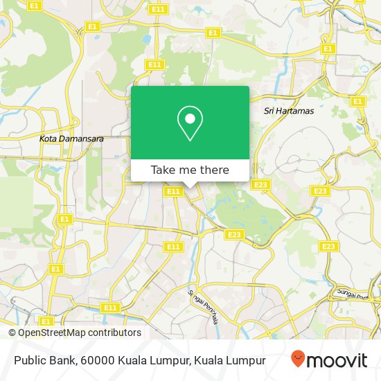 Peta Public Bank, 60000 Kuala Lumpur