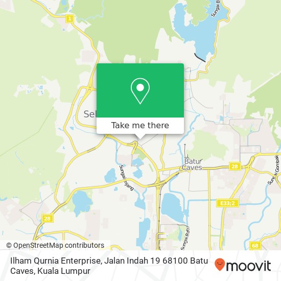 Ilham Qurnia Enterprise, Jalan Indah 19 68100 Batu Caves map