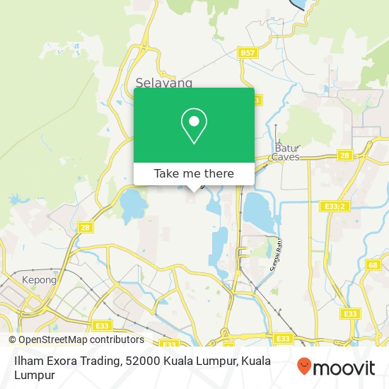 Ilham Exora Trading, 52000 Kuala Lumpur map