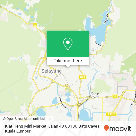 Kiat Heng Mini Market, Jalan 43 68100 Batu Caves map