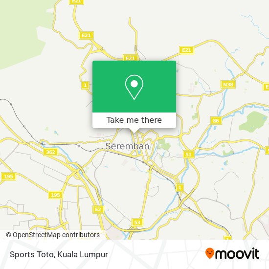 Sports Toto map