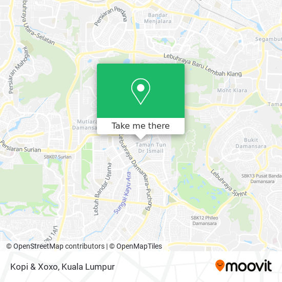 Kopi & Xoxo map