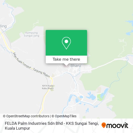 Peta FELDA Palm Industries Sdn Bhd - KKS Sungai Tengi