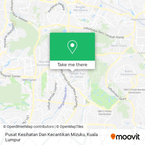 Pusat Kesihatan Dan Kecantikan Mizuku map