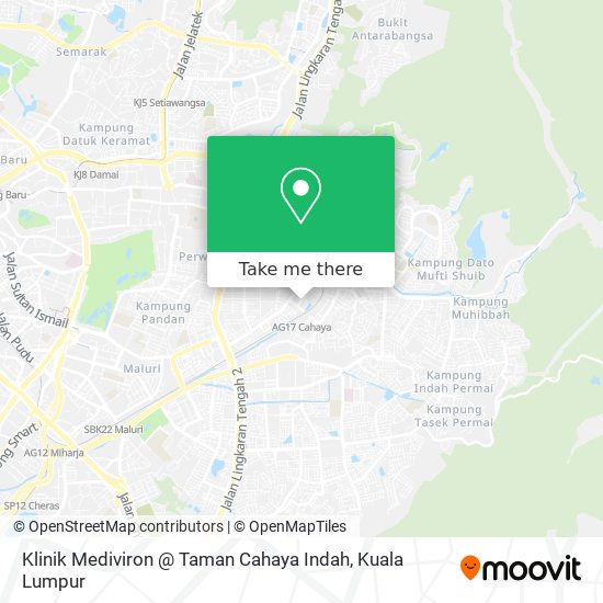 Klinik Mediviron @ Taman Cahaya Indah map