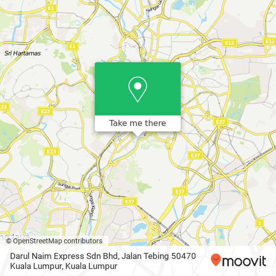 Darul Naim Express Sdn Bhd, Jalan Tebing 50470 Kuala Lumpur map