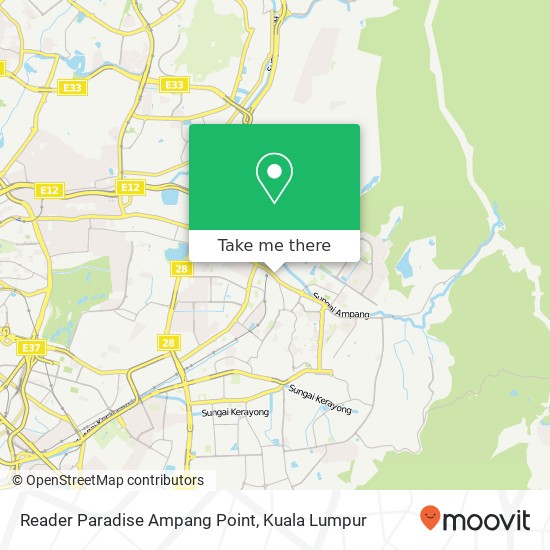 Reader Paradise Ampang Point map