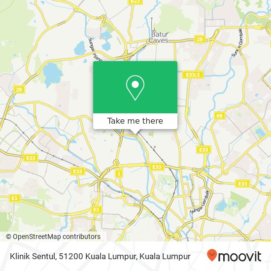 Klinik Sentul, 51200 Kuala Lumpur map
