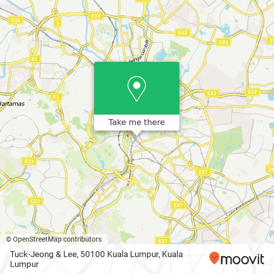 Peta Tuck-Jeong & Lee, 50100 Kuala Lumpur