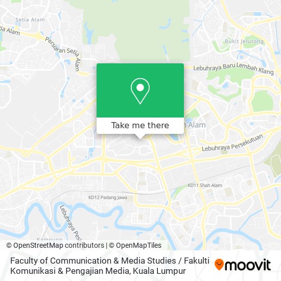 Peta Faculty of Communication & Media Studies / Fakulti Komunikasi & Pengajian Media