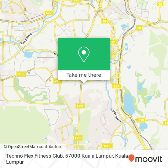 Peta Techno Flex Fitness Club, 57000 Kuala Lumpur