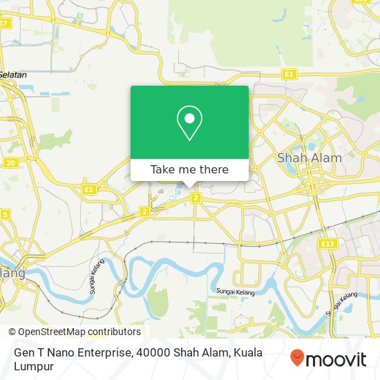 Gen T Nano Enterprise, 40000 Shah Alam map