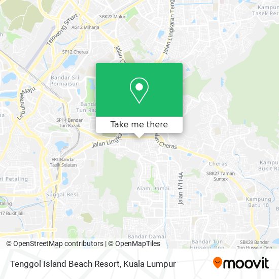 Tenggol Island Beach Resort map