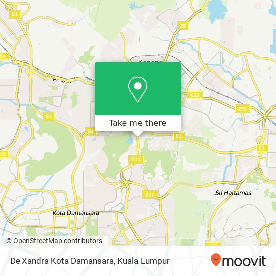 De'Xandra Kota Damansara map