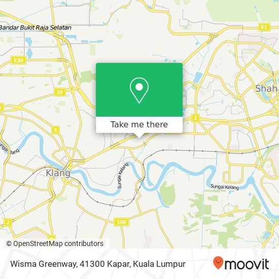 Peta Wisma Greenway, 41300 Kapar