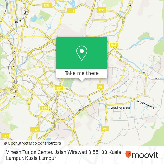 Vinesh Tution Center, Jalan Wirawati 3 55100 Kuala Lumpur map