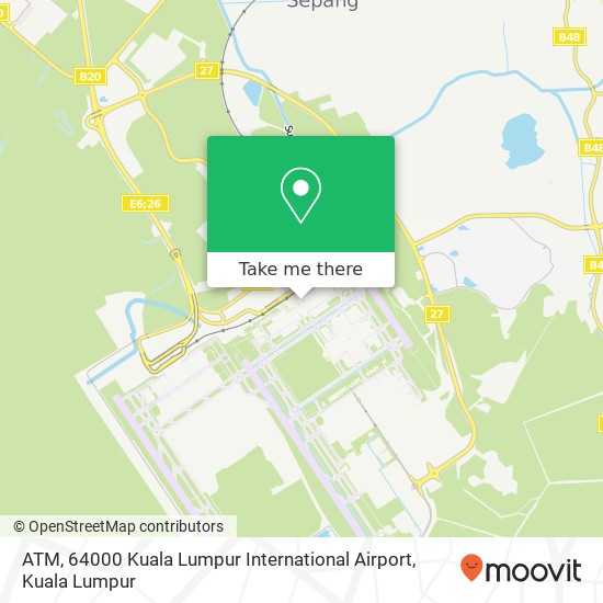 Peta ATM, 64000 Kuala Lumpur International Airport