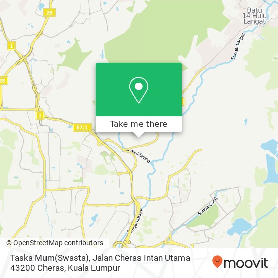 Taska Mum(Swasta), Jalan Cheras Intan Utama 43200 Cheras map