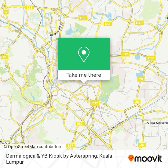 Dermalogica & YB Kiosk by Asterspring map
