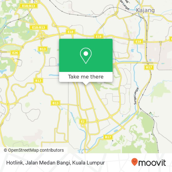 Hotlink, Jalan Medan Bangi map