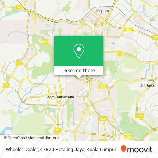 Wheeler Dealer, 47820 Petaling Jaya map