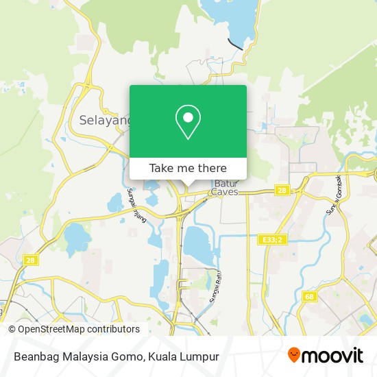 Beanbag Malaysia Gomo map