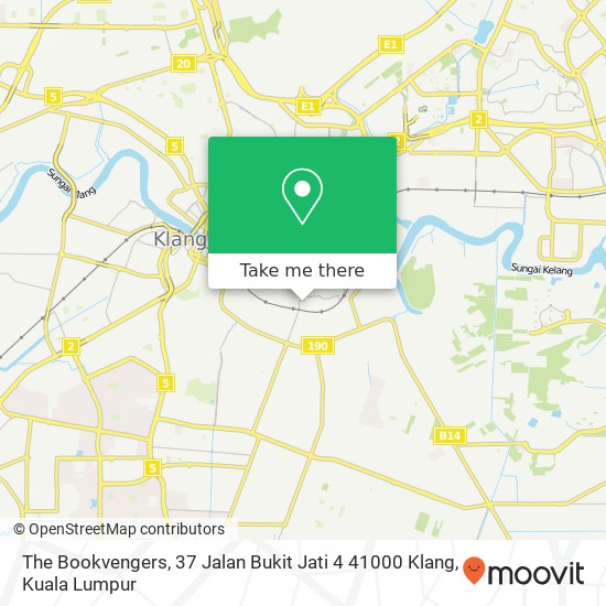 Peta The Bookvengers, 37 Jalan Bukit Jati 4 41000 Klang