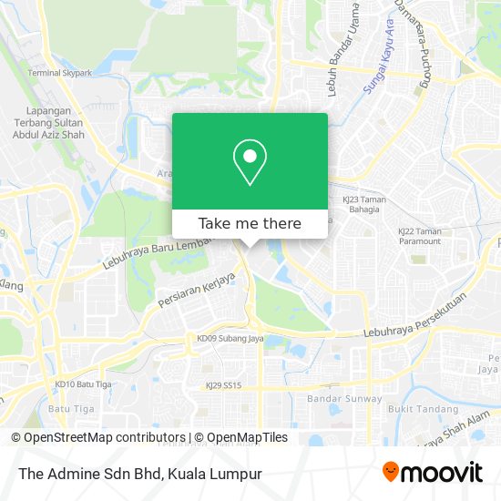 Peta The Admine Sdn Bhd