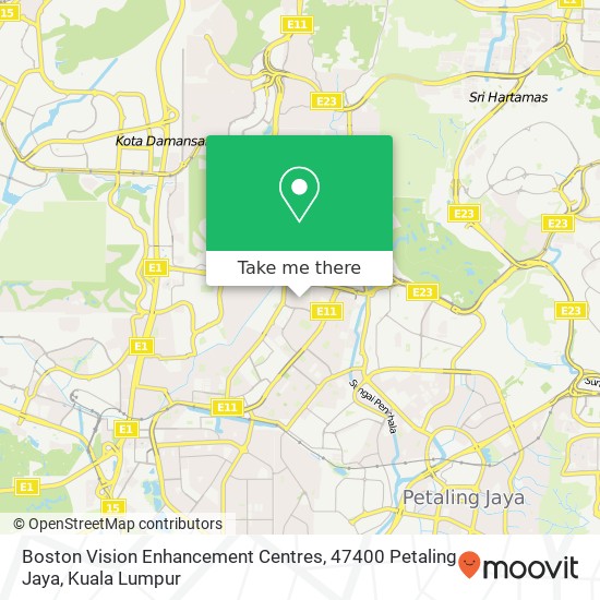 Boston Vision Enhancement Centres, 47400 Petaling Jaya map
