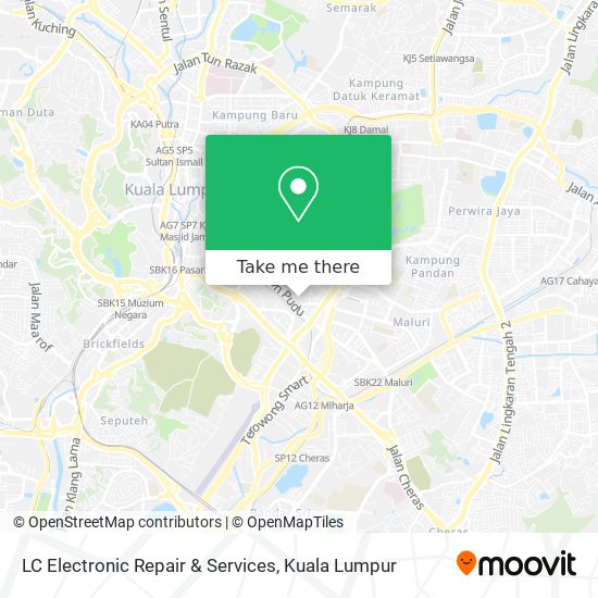 LC Electronic Repair & Services map