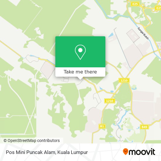 Pos Mini Puncak Alam map