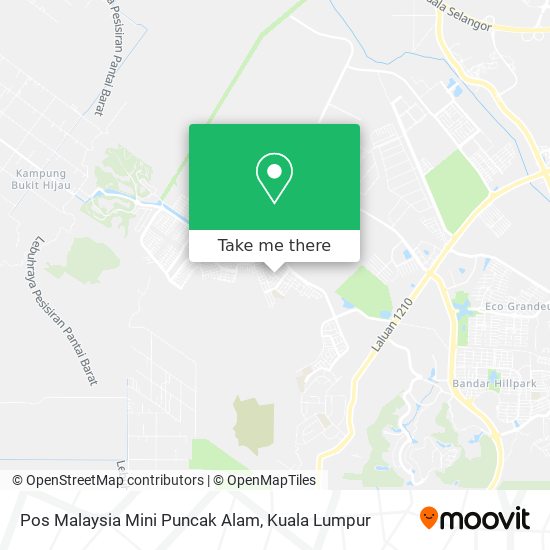 Pos Malaysia Mini Puncak Alam map