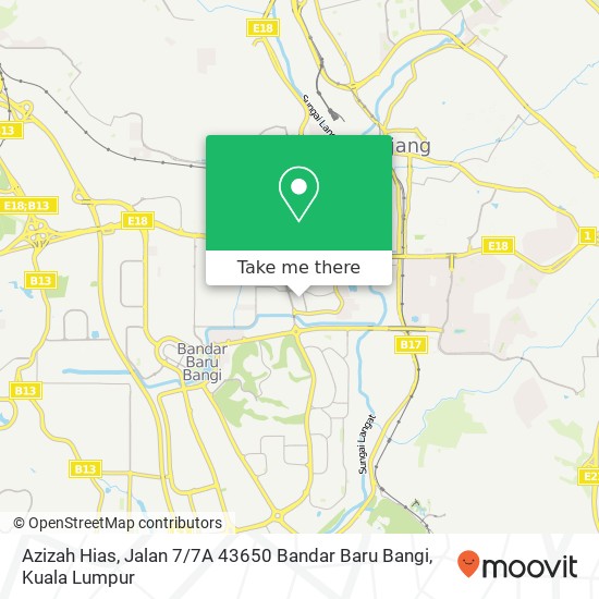 Azizah Hias, Jalan 7 / 7A 43650 Bandar Baru Bangi map