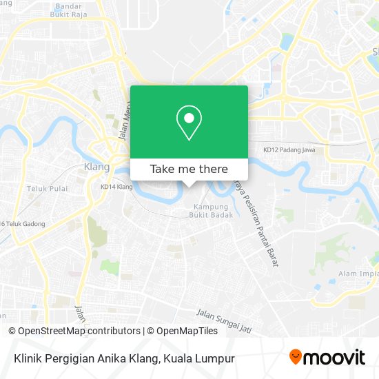 Klinik Pergigian Anika Klang map