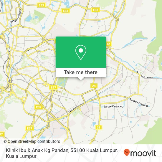 Klinik Ibu & Anak Kg Pandan, 55100 Kuala Lumpur map