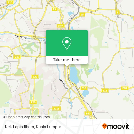 Kek Lapis Ilham map