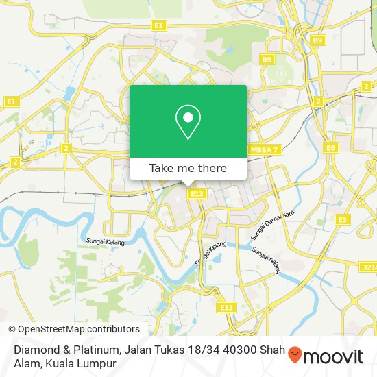 Diamond & Platinum, Jalan Tukas 18 / 34 40300 Shah Alam map