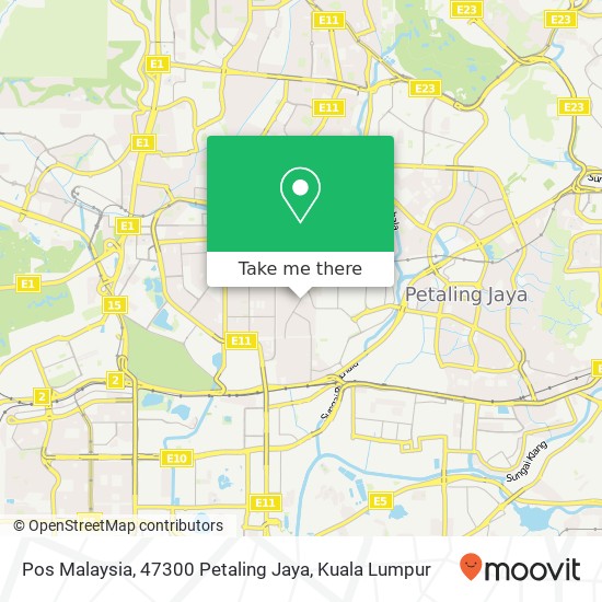 Peta Pos Malaysia, 47300 Petaling Jaya