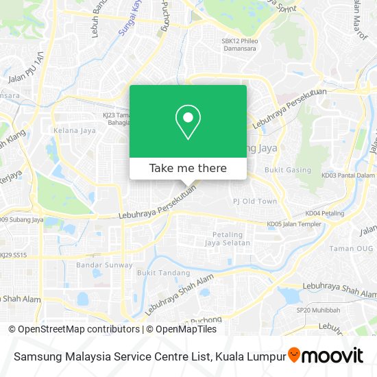 Peta Samsung Malaysia Service Centre List