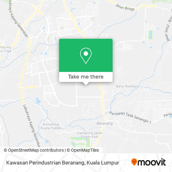 Kawasan Perindustrian Beranang map