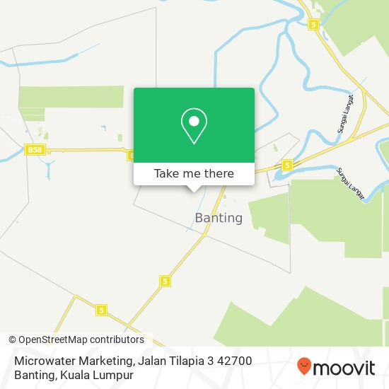 Peta Microwater Marketing, Jalan Tilapia 3 42700 Banting