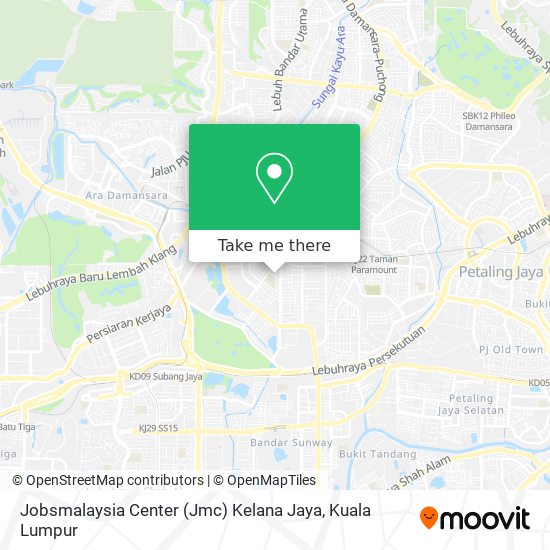 Peta Jobsmalaysia Center (Jmc) Kelana Jaya