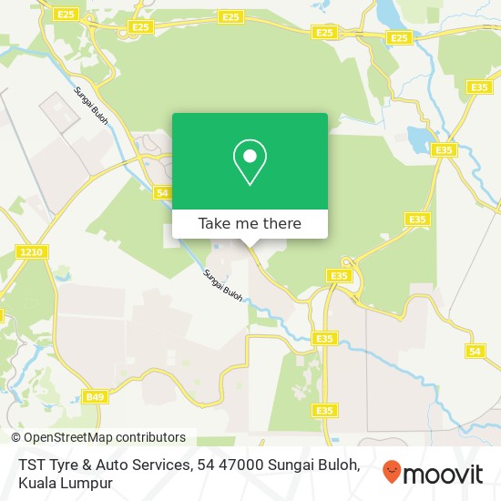 TST Tyre & Auto Services, 54 47000 Sungai Buloh map