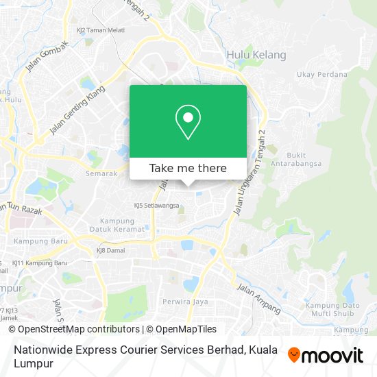 Nationwide Express Courier Services Berhad map