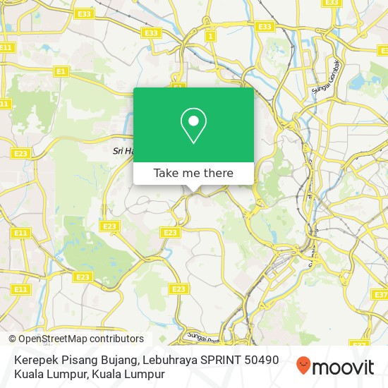 Kerepek Pisang Bujang, Lebuhraya SPRINT 50490 Kuala Lumpur map